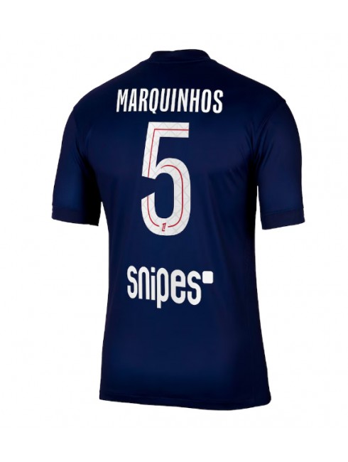 Paris Saint-Germain Marquinhos #5 Heimtrikot 2025-26 Kurzarm Paris Saint-Germain Marquinhos #5 Heimtrikot 2025-26 Kurzarm